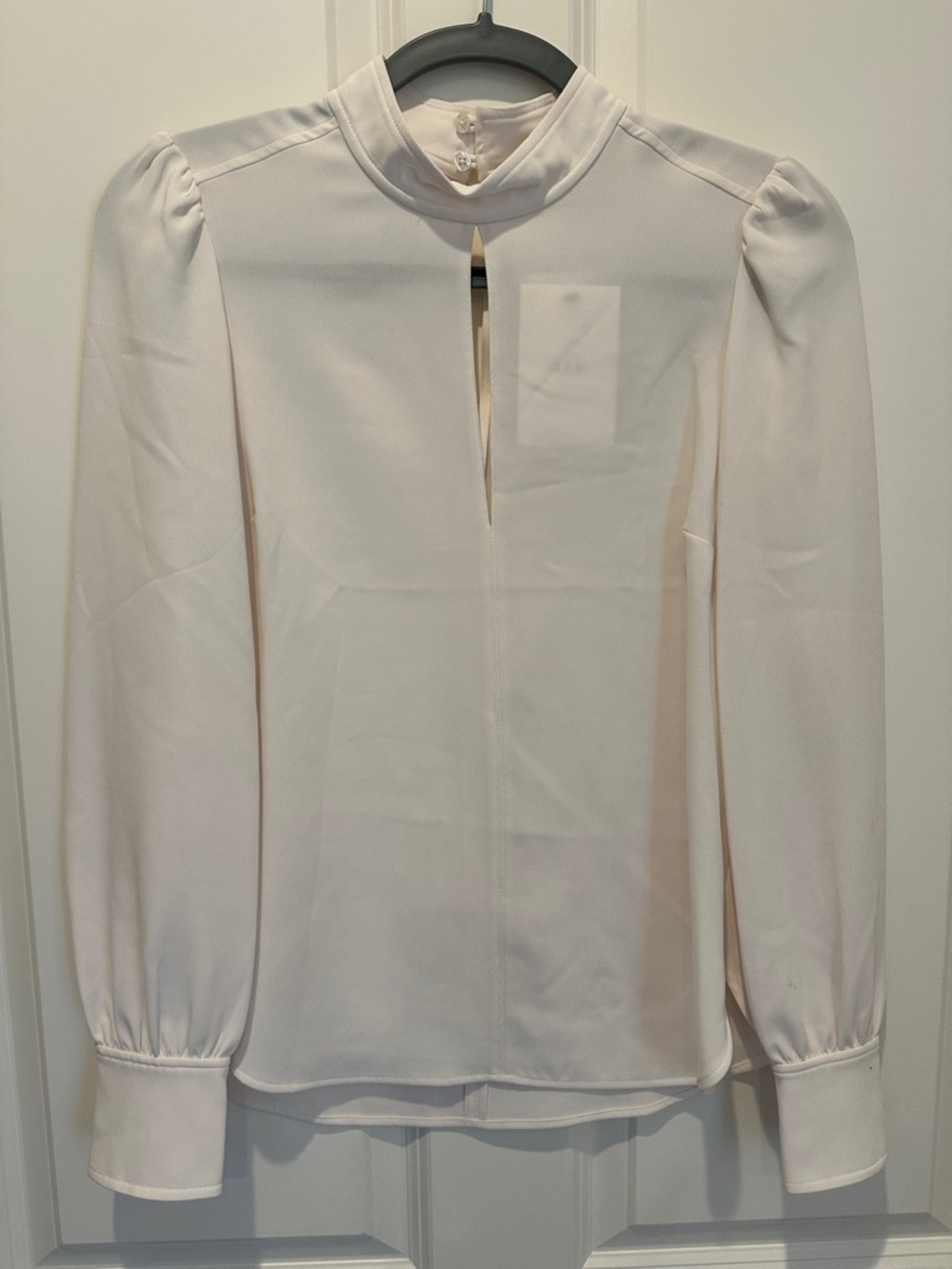 A.L.C. Ivory Tie-Neck Blouse